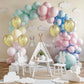 Pastel Balloons, 65 Pcs Pastel Color Balloons, Macaron Balloons Mit Glitter Gold Confetti Balloons For Easter Balloon Arch, Colo