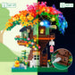 Vziimo Cherry Blossom Bonsai Tree Building Set, Ideas Rainbow Treehouse Set For Adults, 1528 Pcs Mirco Bricks Collectible Creative For Teens Kids Girls 12+