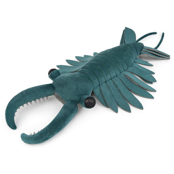 Frankiezhou Simulation Anomalocaris Arthropod Plush-Green 21'' Cambrian Ancient Sea Creature Shrimp Stuffed Animal,Soft Shrimp P
