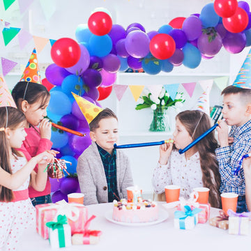 Blue And Purple Balloon Garland Kit, 103 Pcs Blue Purple And Red Balloon Arch Kit With Dark Light Blue Light Purple Balloons, Li