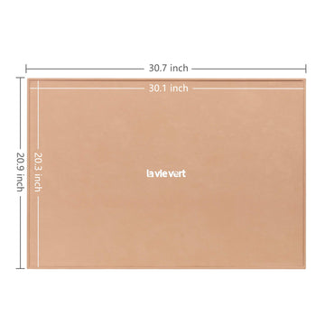 LAVIEVERT Portable Wooden Jigsaw Puzzle Board - Non-Slip Surface for Up to 1000 Pieces - Khaki Puzzle Storage Solution