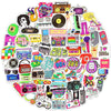 Qtl 70Pcs Retro Stickers 80S 90S Stickers For Adults Retro Party Decorations 80S 90S Stickers For Vintage Party Supplies Waterpr