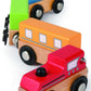 Hape Qubes Wooden Magnetic Classic Train Set L: 1.6, W: 1.6, H: 12.2 Inch