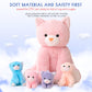5 Pieces Cat Stuffed Animals For Girls,1 Mommy Cat With 4 Babies,Plush Stuffed Cat Toys Gifts For Kids 3 4 5 6 7 8 9 Years,Soft