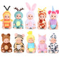 Mxsyshyj 10 Pcs 4 Inch Mini Dolls Playset - Reborn Baby Dolls With Mixed Eyes (5 Open & 5 Closed) Including Handmade Animal Clot
