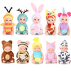 Mxsyshyj 10 Pcs 4 Inch Mini Dolls Playset - Reborn Baby Dolls With Mixed Eyes (5 Open & 5 Closed) Including Handmade Animal Clot