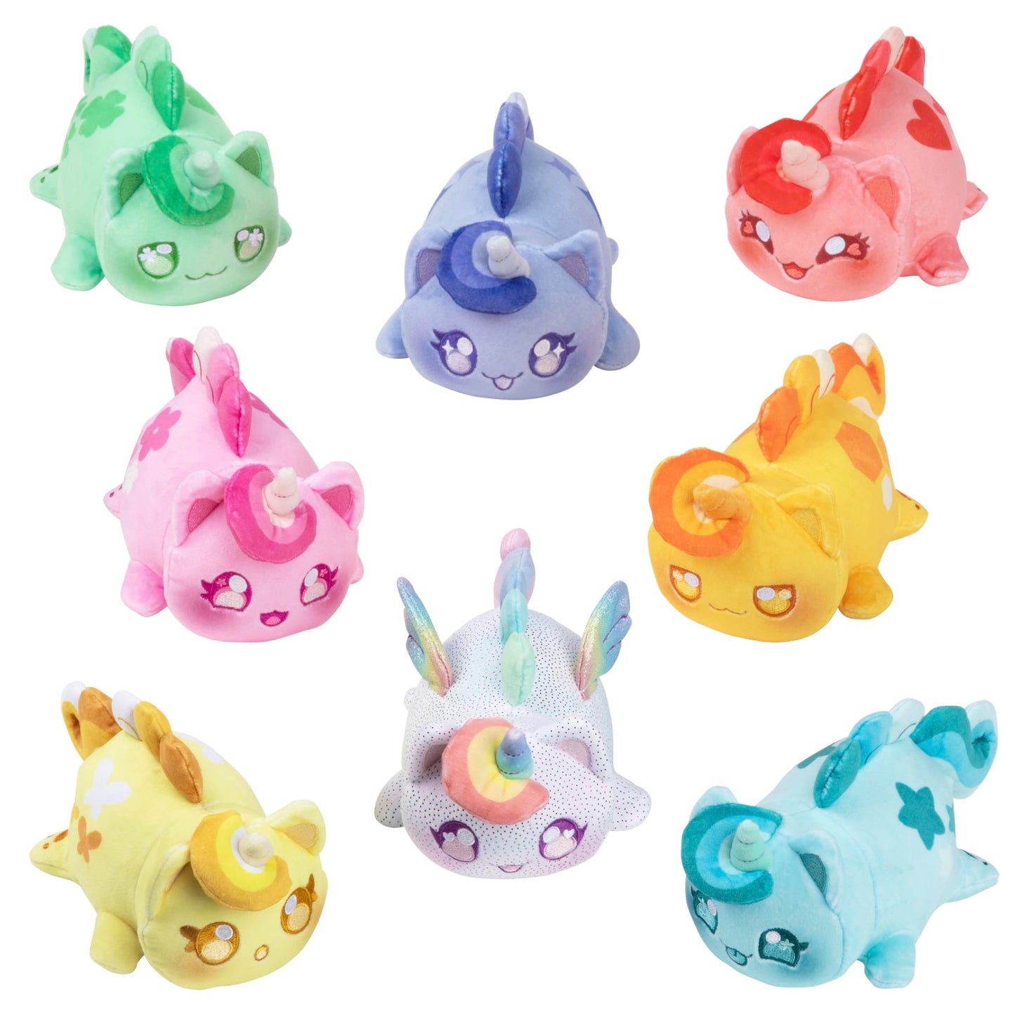 Aphmau Mini Mystery 6' Plush - Unicorn Collection - 2 Pack; Youtube Gaming Channel, Blind Box, 2 Of 8 Unique Possible Unicorn Meemeows, Official Merch