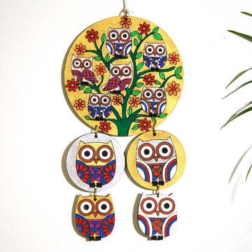 Picknmake Art & Craft Kit For Kids & Adults, Diy Home Decor, Wooden Owl Painting Kit (All Materials Included)