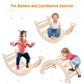 Joyspirit 3 Pcs Toddler Indoor Climbing Toy, Wooden Gym Playset, Playground Jungle Gym, Baby Triangle Folding Climbing For Climb