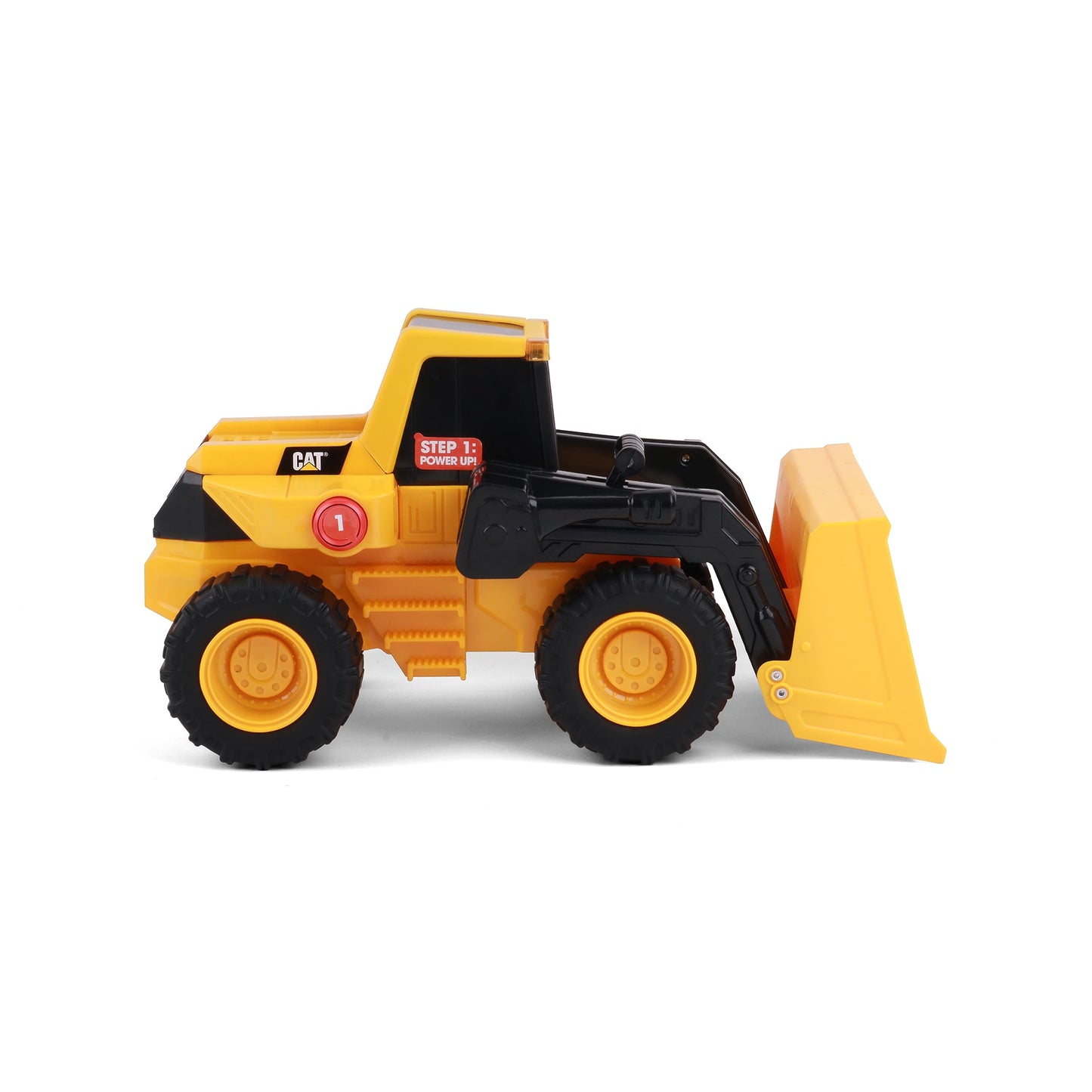 CAT Construction Toys, Construction 11.5'' Power Haulers Wheel Loader, Realistic Lights & Sounds, Motion Drive Technology, Worki