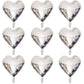 Lovoir 10 Pcs Silver Heart Shape Foil Mylar Balloons 18 Inch Love Balloons For Valentine'S Day Birthday Party Decorations Weddin