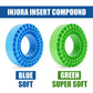 INJORA Silicone Rubber Inserts Foam for 106-108mm 1.9'' Tires(Small Blue)