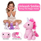 Little Jupiter Plush Unicorn 7.5'' - Stuffed Animal For Girls - Unicorn Stuffy - Easter & Christmas Gift - Pink