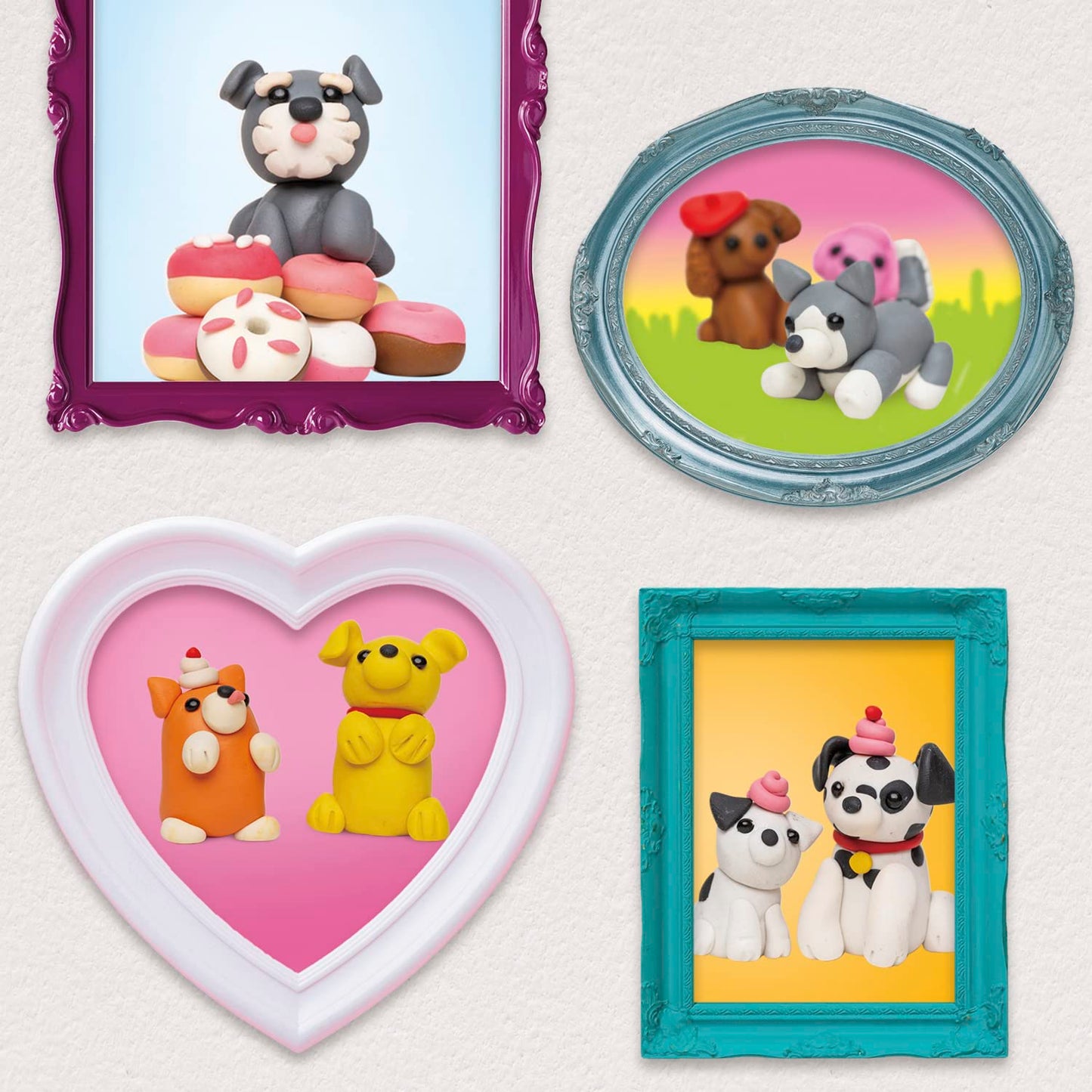 Klutz Mini Clay World Puppy Treat Truck Craft Kit - Small, Oven-Bake Clay, Multiple Colors