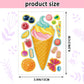 24 Sheets 8.3''  5.9'' Make Your Own Ice Cream Stickers For Toddlers Kids Party Favors, Make A Face Stickers For Kids Activities
