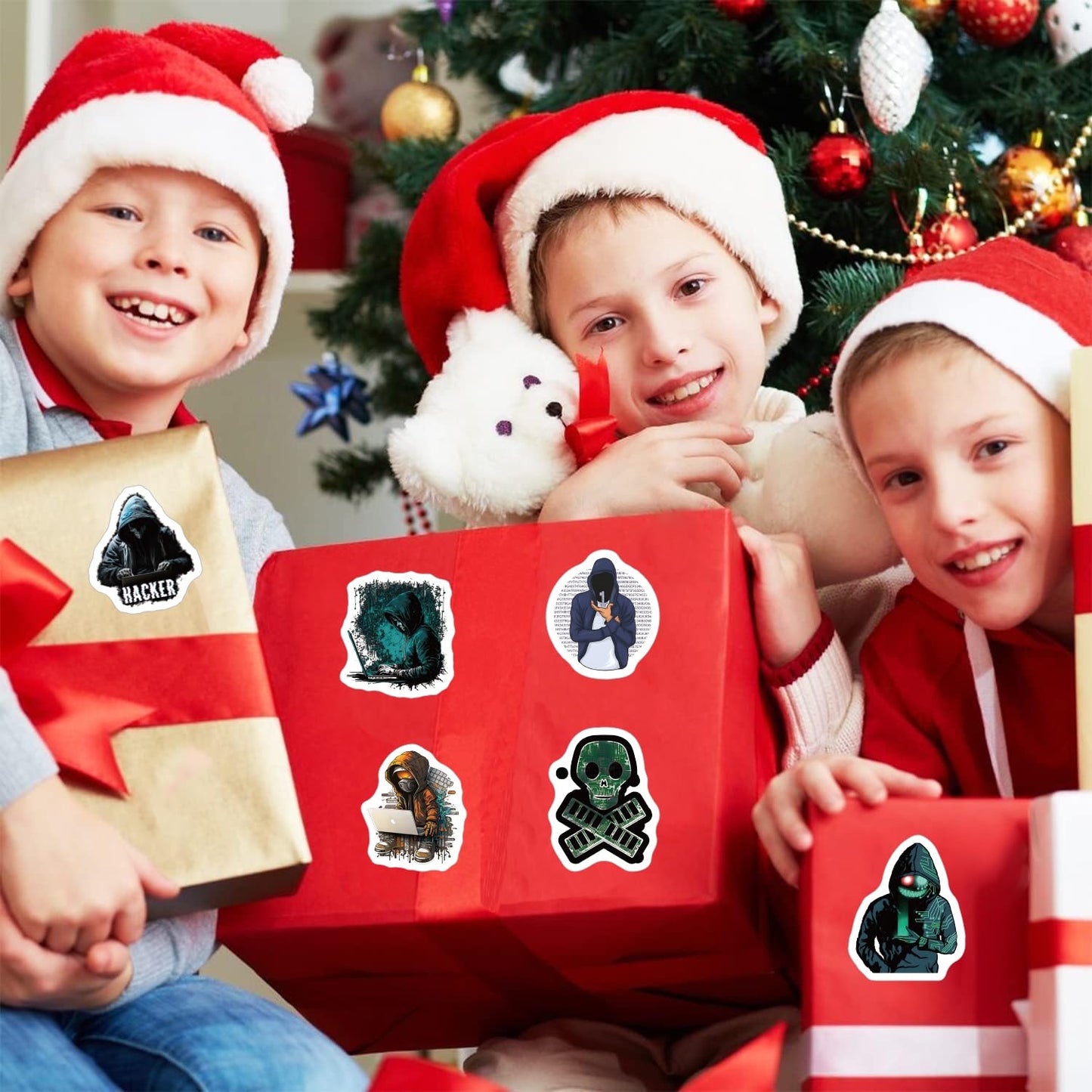500 Pieces(10 Patterns)Hacker Stickers Aesthetics Fashion Graffiti Adhesive For Kids Girls Boys Teens Adults Water Bottles Lapto