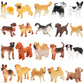 Onest 20 Pieces Mini Dog Figurines Playset Hand Painted Tiny Dogs Realistic Detailed Plastic Puppy Figures Toys Small Dog Figurines For Kids Adults