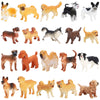 Onest 20 Pieces Mini Dog Figurines Playset Hand Painted Tiny Dogs Realistic Detailed Plastic Puppy Figures Toys Small Dog Figurines For Kids Adults