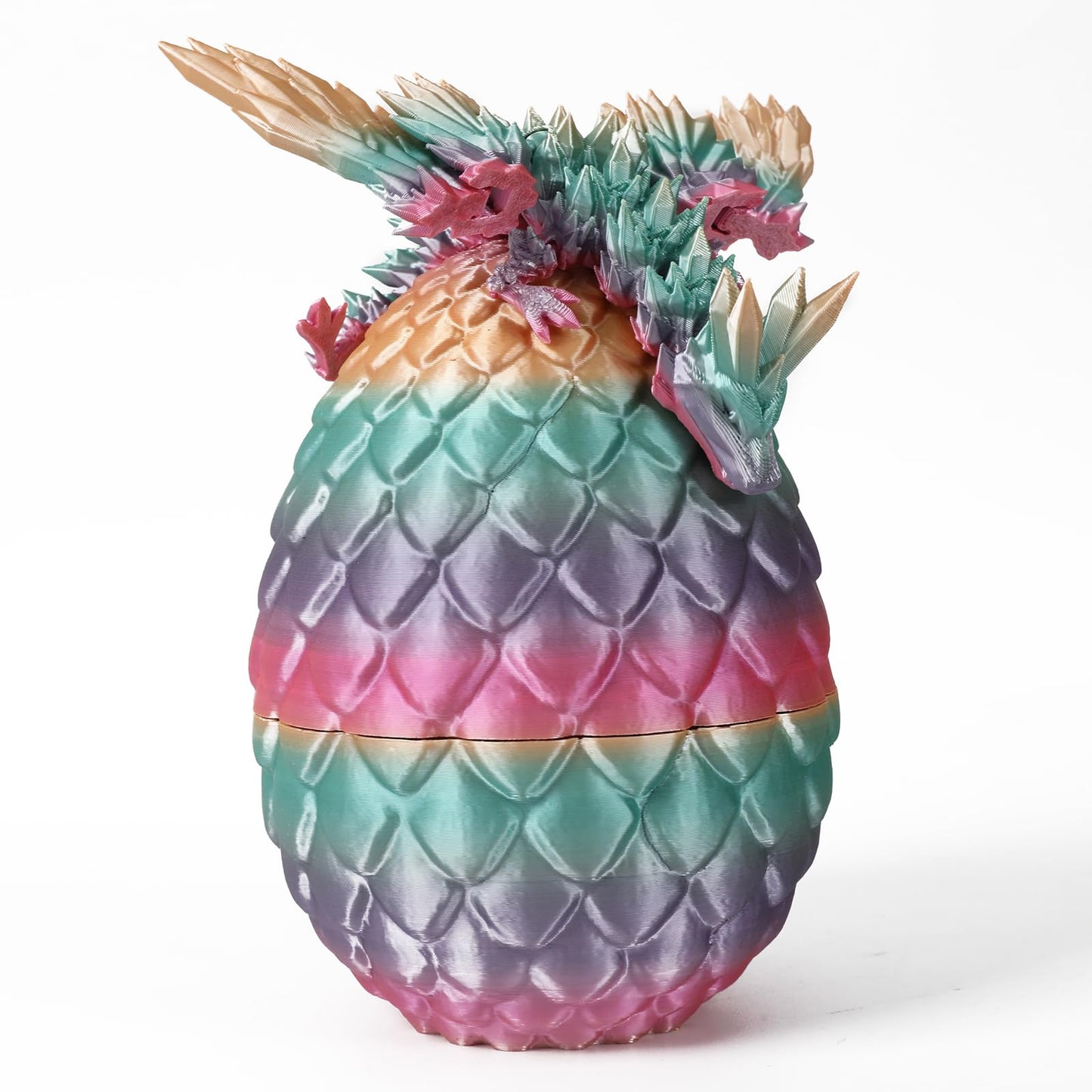 Dragon Egg 3D Printed Dragon Egg Articulated Dragon Crystal Dragon With Dragon Egg Fidget Dragon Egg Toy Executive Desk Toys Adu