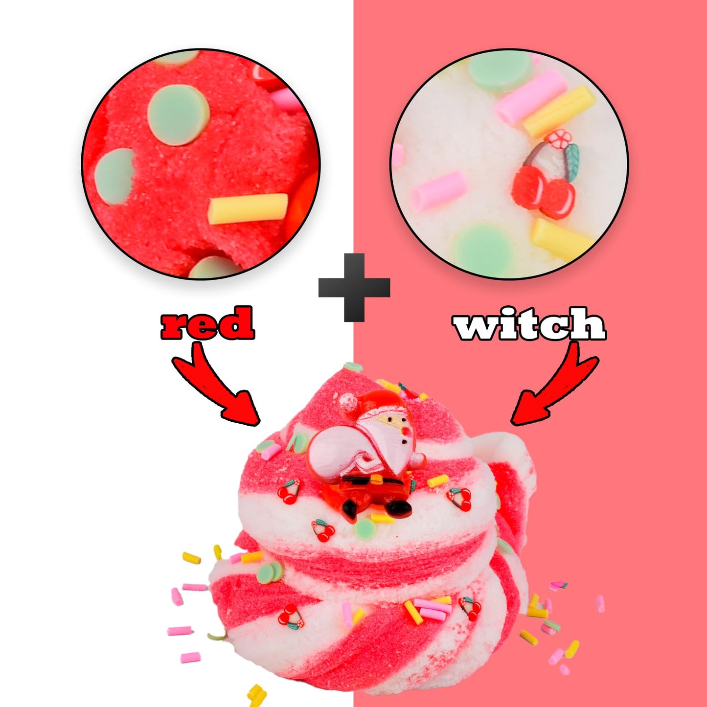 2 Pack Two-Tone Color Cloud Slime Kit, Scented Diy Slime Supplies For Girls And Boys,Non-Sticky, Stress Relief Scented Toy,Diy S