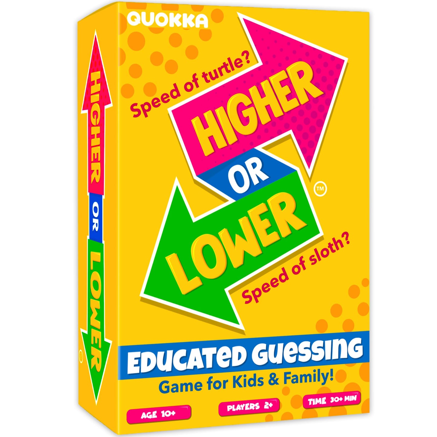 Quokka Board Game For Kids - Family Card Game For Kids And Adults - Higher Or Lower | Guess Fun Questions | Easy To Learn | 2 + Players - Challenge Game For Family Night