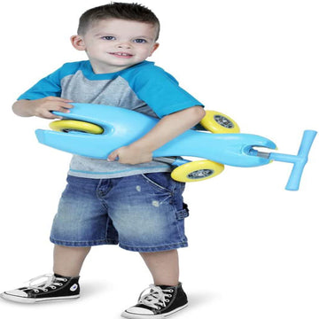 MEKBOK Fly Bike Foldable Indoor/Outdoor Toddlers Glide Tricycle - Blue