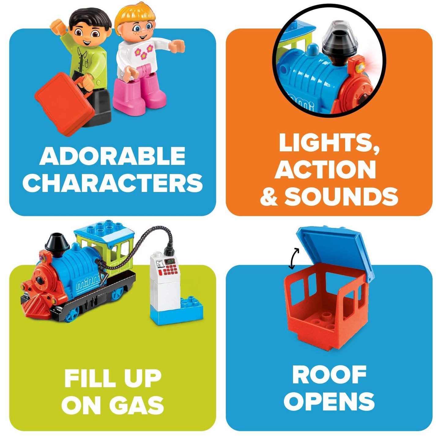 Electric Train Set-Toddler Train Toy Figures & Playsets For Age 2-10Year Old Boy Toy Trains, Kids Toy Train Sets For Boys&Girls,