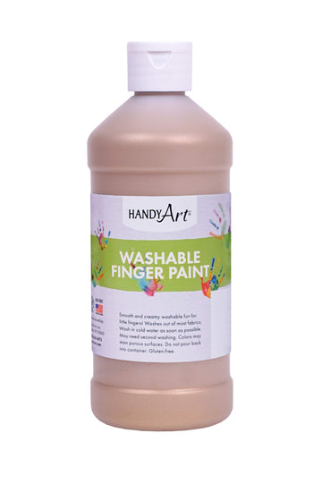 Handy Art Washable Finger Paint 16 ounce, Gold