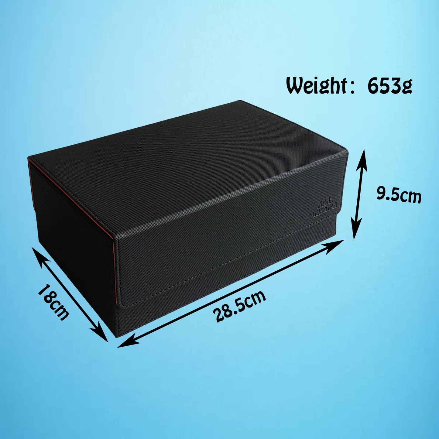 Aegis Guardian Commander Deck Box Hold 600+ Sleeved Cards, Card Deck Box With 2 Dice Tray Fit For Tcg Mtg Ccg, Holds Up To 4 Car
