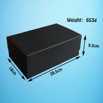 Aegis Guardian Commander Deck Box Hold 600+ Sleeved Cards, Card Deck Box With 2 Dice Tray Fit For Tcg Mtg Ccg, Holds Up To 4 Car