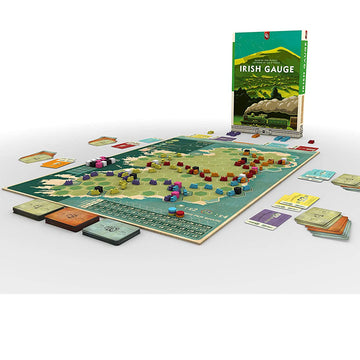 Capstone Games Irish Gauge Strategy Board Game, 3-5 Players, 60 Min Play Time, Large Size, Iron Rail 1, Model CSGIR101