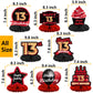 Happy 13Th Birthday Red And Black Table Honeycomb Centerpieces Balloons Theme Decor Table Decorations Table Toppers For Girls Women Princess 13 Years Old Birthday Party Bday Supplies Background Gold