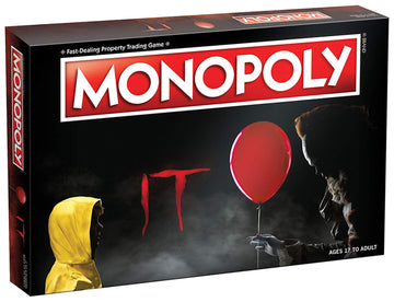 Monopoly It Board Game | Based On The 2017 Drama/Thriller It | Officially Licensed It Merchandise | Themed Classic Monopoly Game