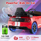 Costzon 12V Ford Mustang Shelby GT500 Ride-On Car, Red, Large, Polypropylene, Remote Control, USB, Radio, Music, High/Low Speed