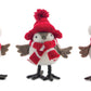 Melrose Winter Bird (Set Of 12) 6'' H Polyester