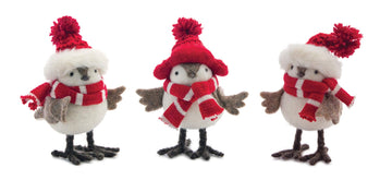 Melrose Winter Bird (Set Of 12) 6'' H Polyester