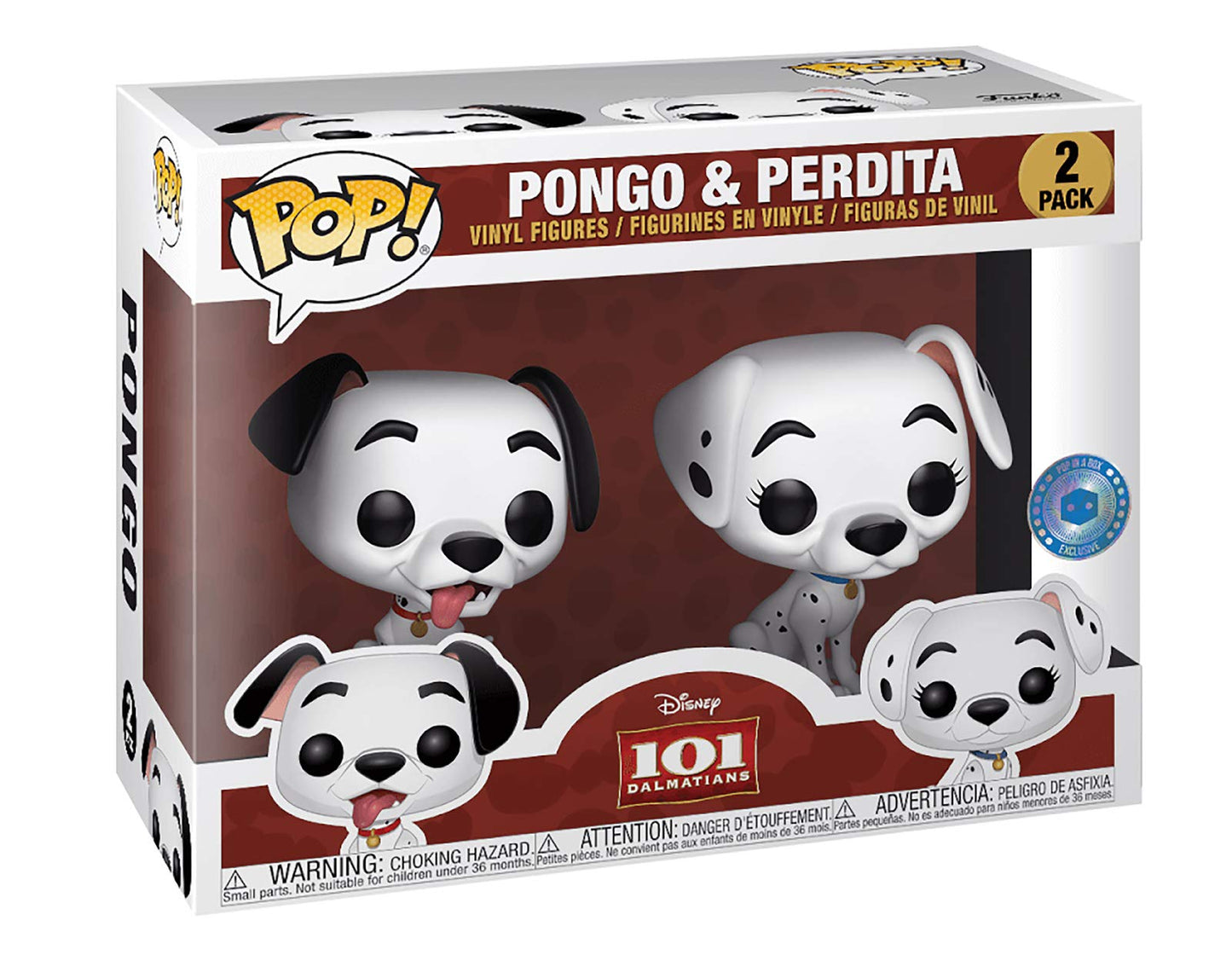 Funko Pop! 101 Dalmatians Pongo & Perdita 2 Pack