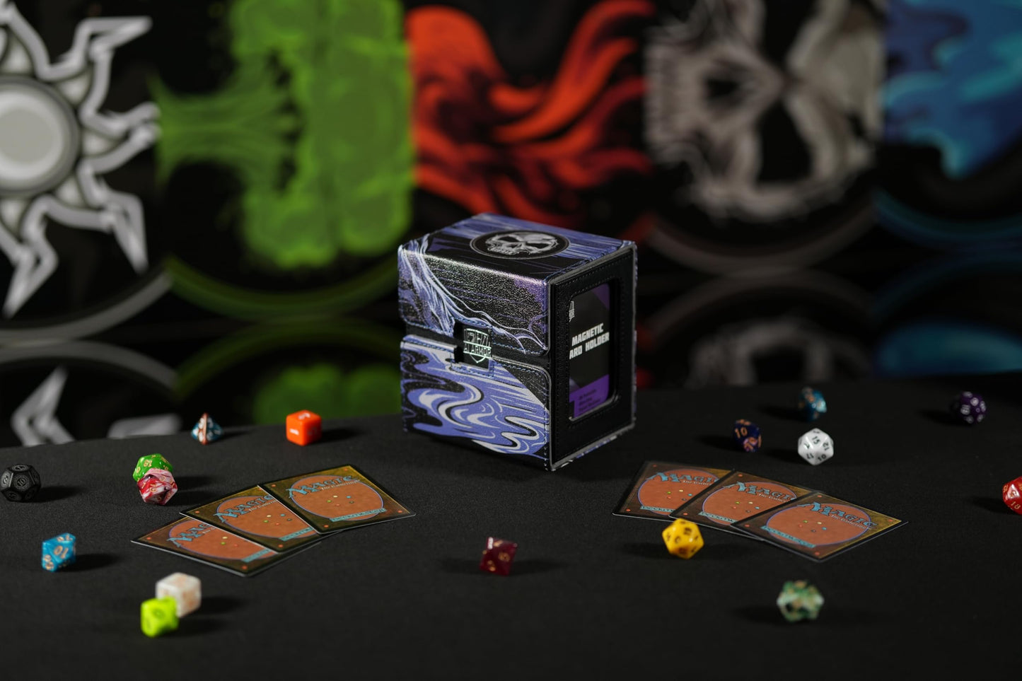 Ai protective covering MTG Commander 100+ Card Custom Art Deck Box With Storage (Swamp)