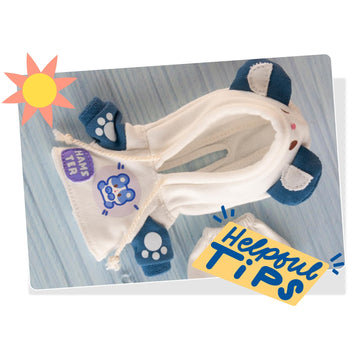 Ymy Ob11 Doll 1/12 Scale Cute Animal Style Doll Clothes Set Doll Birthday (Blue)