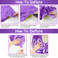 Purple Birthday Balloon Number 12, 40 Inch Big Foil Mylar Number 1 And 2 Balloons With Purple Confetti Latex Helium Balloons For