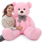 Maogolan Huge Pink Stuffed Animals 47 Inch Life Size Cute Teddy Bears Big Giant Teddy 4 Feet For Baby Girls Shower Decorations
