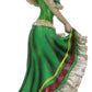 Ebros Gift Dia De Los Muertos Sugar Skull Green Gown Skeleton Ceremonial Dancer Figurine Day Of The Dead Vivas Calacas Traditional Folklore Mexico Latin Cultural Sculpture