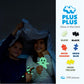 Plus Plus 240 Piece Interlocking Building Blocks For Kids, Open Ended Connecting Toys, Stem Bin Classroom Mini Manipulatives - Glow In Dark Play Tube