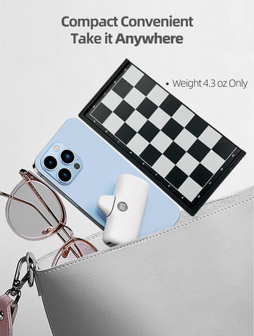 Travel Chess Set Magnetic Portable Folding Chess Board - Small Mini Pocket Chess Set (X-Small / 5.9 Inch)