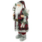 Northlight Alpine Chic Standing Santa Claus with Frosted Pine Snowshoes and Skis Christmas Figure, 3