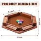 Shut The Box Wood Board Game,2-6 Player Puzzle Game, 16 Dice Educational And Entertaining Classic Tabletop Math Game For Kids