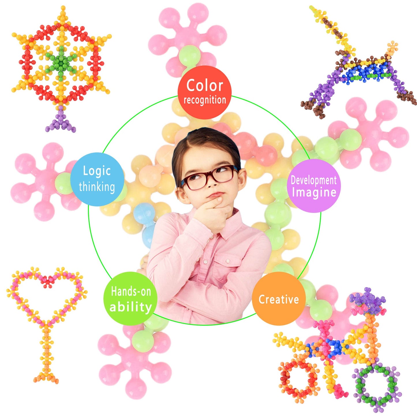 Kashiaote 250 Pieces Building Blocks Kids Stem Toys Educational Building Toys Interlocking Solid Plastic Discs Sets For Preschool Kids Boys And Girls Aged 3+, Safe Material Creativity Kids Toys