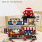 LUOGFYNI Japanese Street View Izakaya Shop Building Blocks Set  Theme Store Simulation Architecture Creative Model  Mini Bricks Construction Building Toy for mature-themeds (1232)
