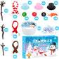 Mermaidslime 12 Pack Build A Snowman Kit, Snowman Slime Crafts For Kids, Scented Butter Slime Diy Kit, Party Favor For Girls And