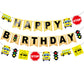 Wheels On The Bus Birthday Banner, School Bus Decorations For Party School Bus Birthday Banner Bus Birthday Party Decorations Ba